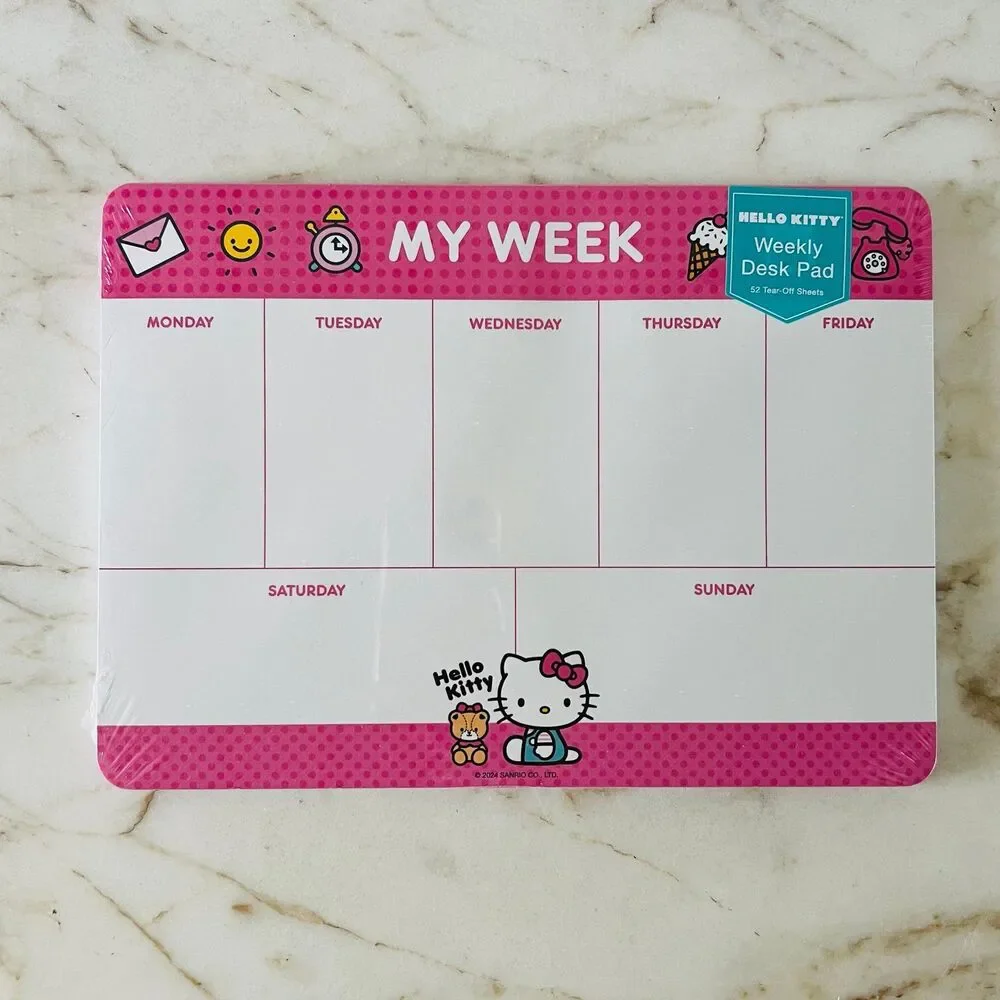 HELLO KITTY Weekly Desk Pad Planner